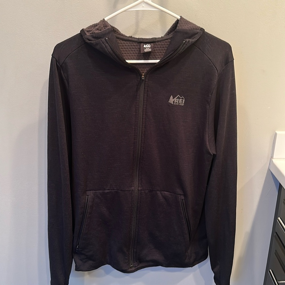 REI Black Jacket - Men’s Small